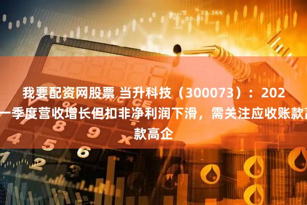 我要配资网股票 当升科技（300073）：2025年一季度营收增长但扣非净利润下滑，需关注应收账款高企